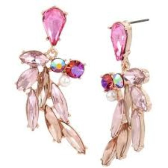 Betsey Johnson Jewelry - Betsey Johnson ANGEL WING JEWELED EARRINGS